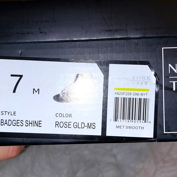 New York Transit rose gold heels, size 7 womens - Picture 6 of 6